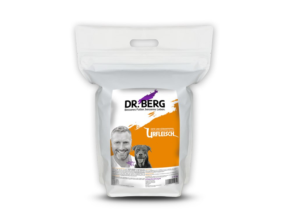 Dr.Berg Urfleisch - kaczka z batatami dla dorosłych psów 5kg