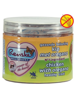 Renske Cat Healthy Mini Treat Chicken and oregano- przysmaki dla kotów - kurczak z oregano (100 g)