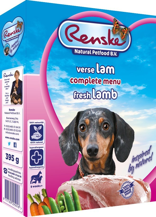 Renske Dog fresh meat - świeża jagnięcina dla psów 395 g