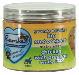 Renske Dog Healthy Mini Treat Chicken with oregano - zdrowy mini przysmak dla psów małych ras - kurczak z oregano 100 g