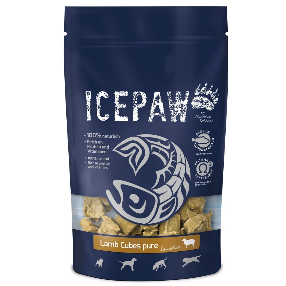 ICEPAW Vet Line Sensitive - Lamb Cubes pure - przysmaki z jagnięciny dla psów (200g)