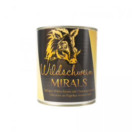 MIRALS Wildschwein - soczysty dzik z pieczarkami i cykorią na sałatce z papryki i ananasa (800g)