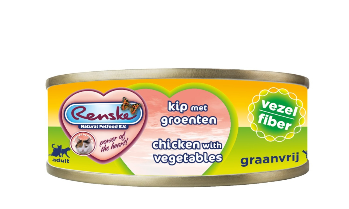 Renske Cat fresh meat chicken with vegetables - kurczak z warzywami, uzupełniająca, filety (70g)