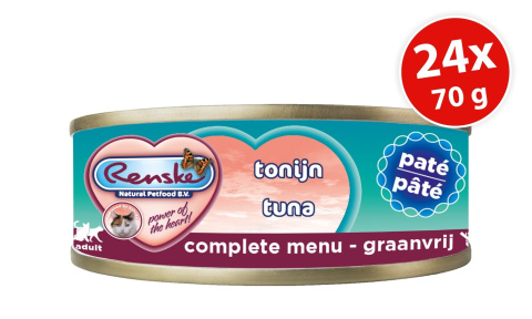 Renske Cat fresh meat – tuńczyk, pełnoporcjowa, pasztet (opak.zbiorcze 24szt.x70g)
