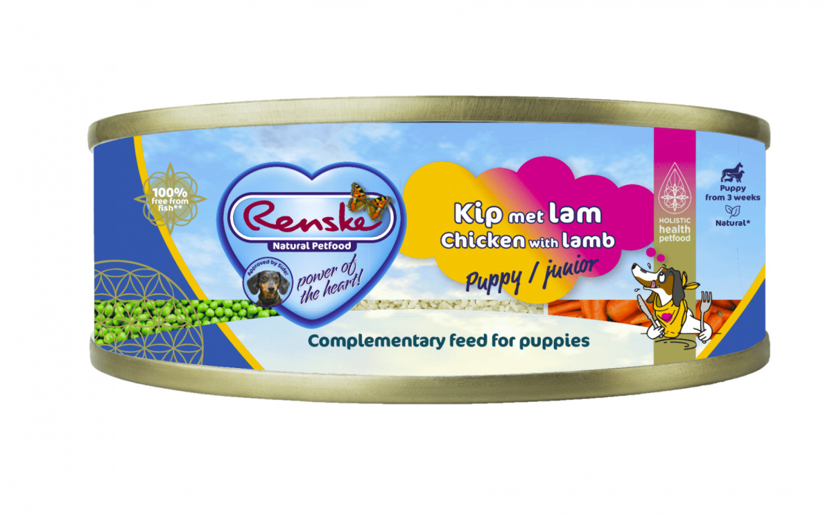Renske Chicken with lamb – świeży kurczak z jagnięciną dla szczeniąt (95g)