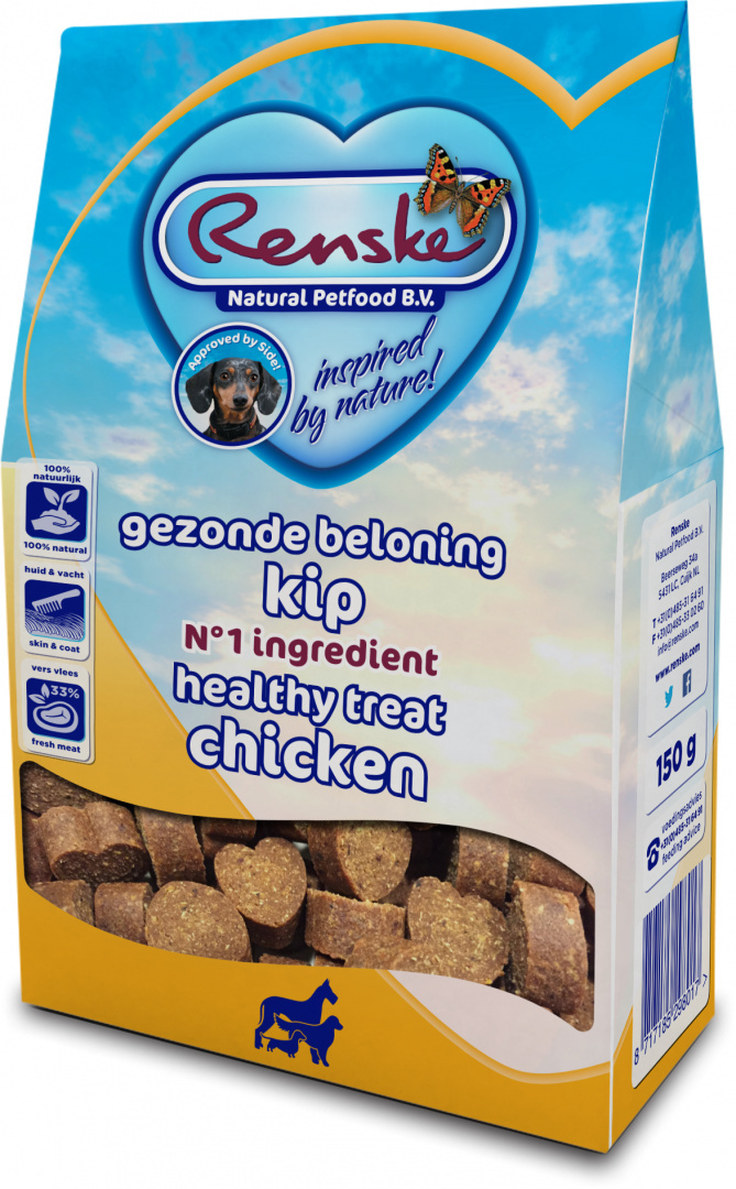 Renske Healthy Treat Chicken - ciasteczka z kurczaka dla psów 150g