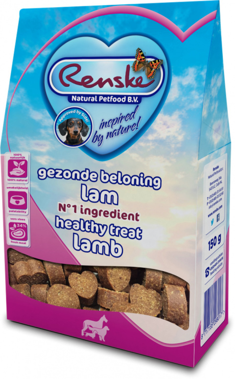 Renske Healthy Treat lamb - ciasteczka z jagnięciny dla psów (150g)