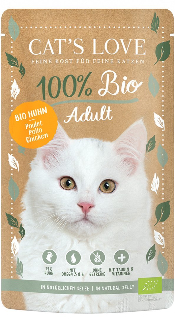 CAT'S LOVE Bio Chicken - ekologiczny kurczak w naturalnej galaretce (100g)