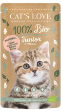 CAT'S LOVE Junior Bio Poultry - ekologiczny drób w naturalnej galaretce (100g)