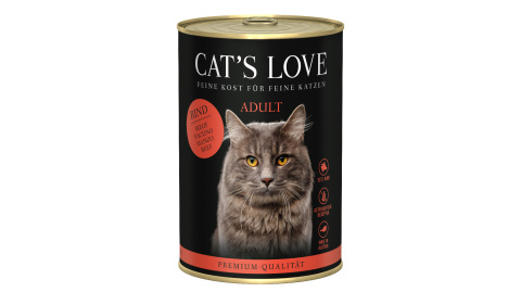 CAT'S LOVE Rind Pur - wołowina z olejem z krokosza i mniszkiem lekarskim (400g)