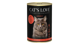 CAT'S LOVE Rind Pur - wołowina z olejem z krokosza i mniszkiem lekarskim (6 szt.x400g)