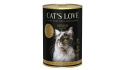 CAT'S LOVE Senior Ente - kaczka z olejem z krokosza i lubczykiem (6 szt.x 400g)