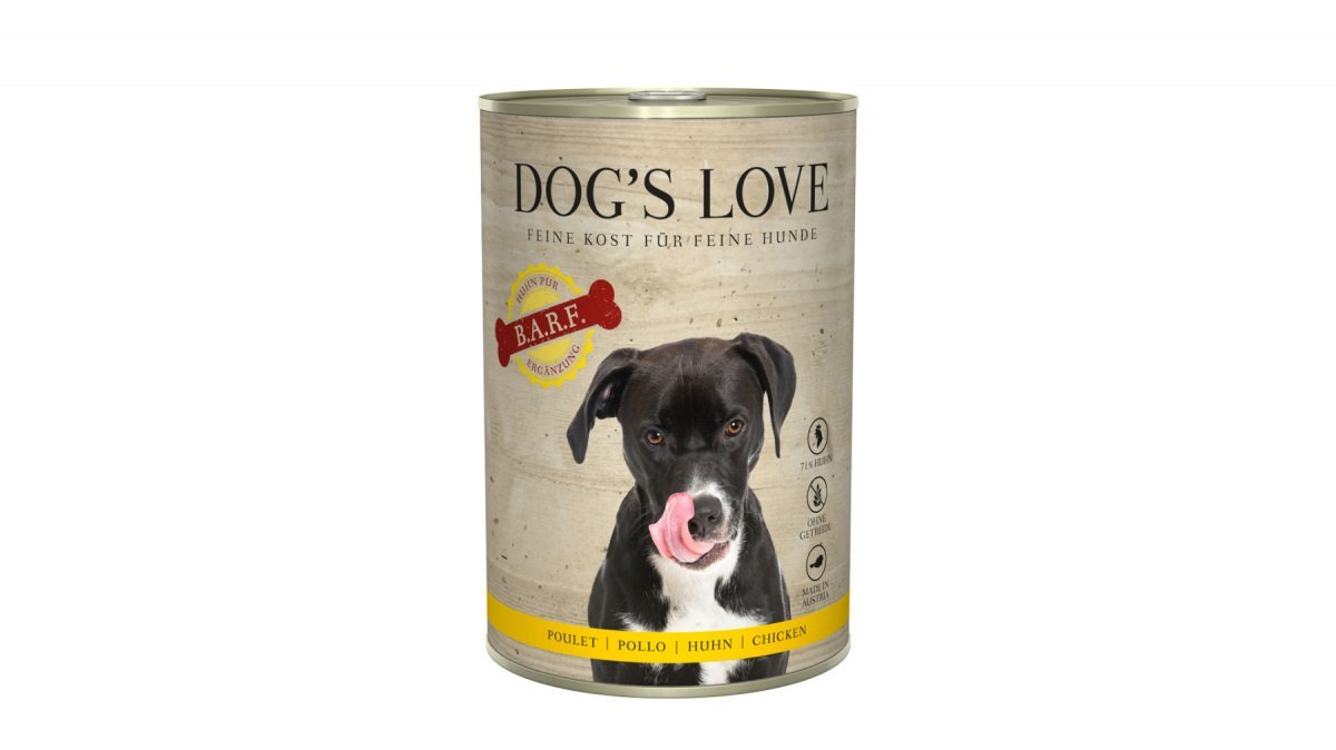 DOG'S LOVE BARF Pure Huhn - kurczak czysty (400g)