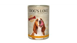 DOG'S LOVE BARF Pure Pute - indyk czysty (400g)