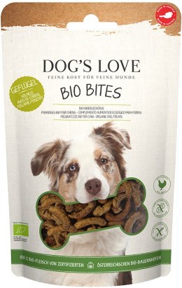 DOG'S LOVE BIO Bites Geflugel - ekologiczne mięso drobiowe przysmaki dla psa (150g)