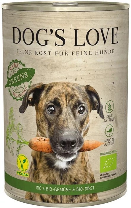 DOG'S LOVE BIO GREENS - ekologiczna warzywno-owocowa karma dla psów (400g)
