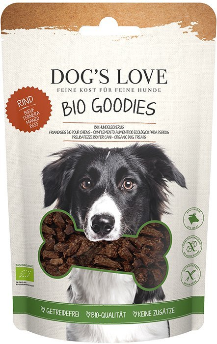 DOG'S LOVE BIO Goodies Rind - ekologiczna wołowina przysmaki dla psa (150g)