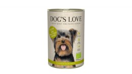 DOG'S LOVE BIO Huhn - kurczak ekologiczny z kaszą gryczaną, selerem i bazylią (400g)