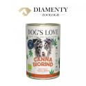 DOG'S LOVE Canna Canis Bio Rind - ekologiczna wołowina z konopiami, cukinią i olejem konopnym (400g)