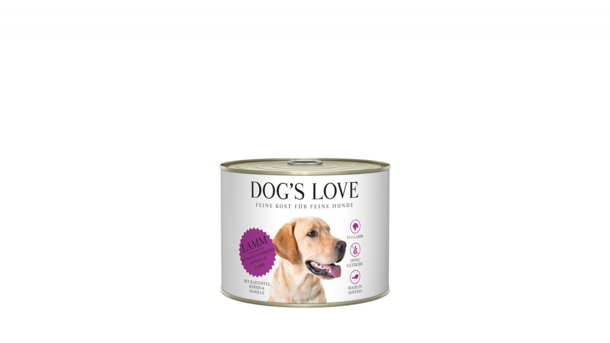 DOG'S LOVE Lamm - jagnięcina z dynią, morelą i ziemniakami (200g)