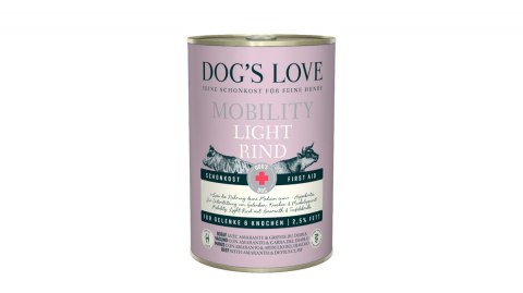 DOG'S LOVE Mobility light rind - karma niskotłuszczowa dla psa z wołowiny (400g)