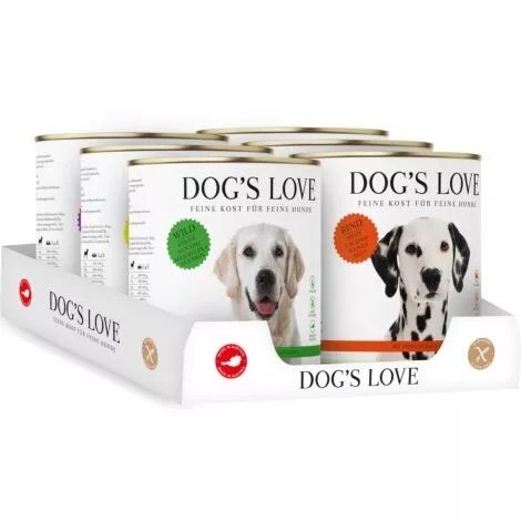 DOG'S LOVE Multipack zestaw karmy dla psa (6 puszek 800g)