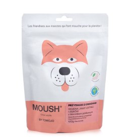 MOUSH funkcjonalne przysmaki dla psa z owadami - higiena jamy ustnej i zębów (100g)