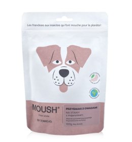 MOUSH funkcjonalne przysmaki dla psa z owadami i majerankiem - zdrowe stawy (100g)