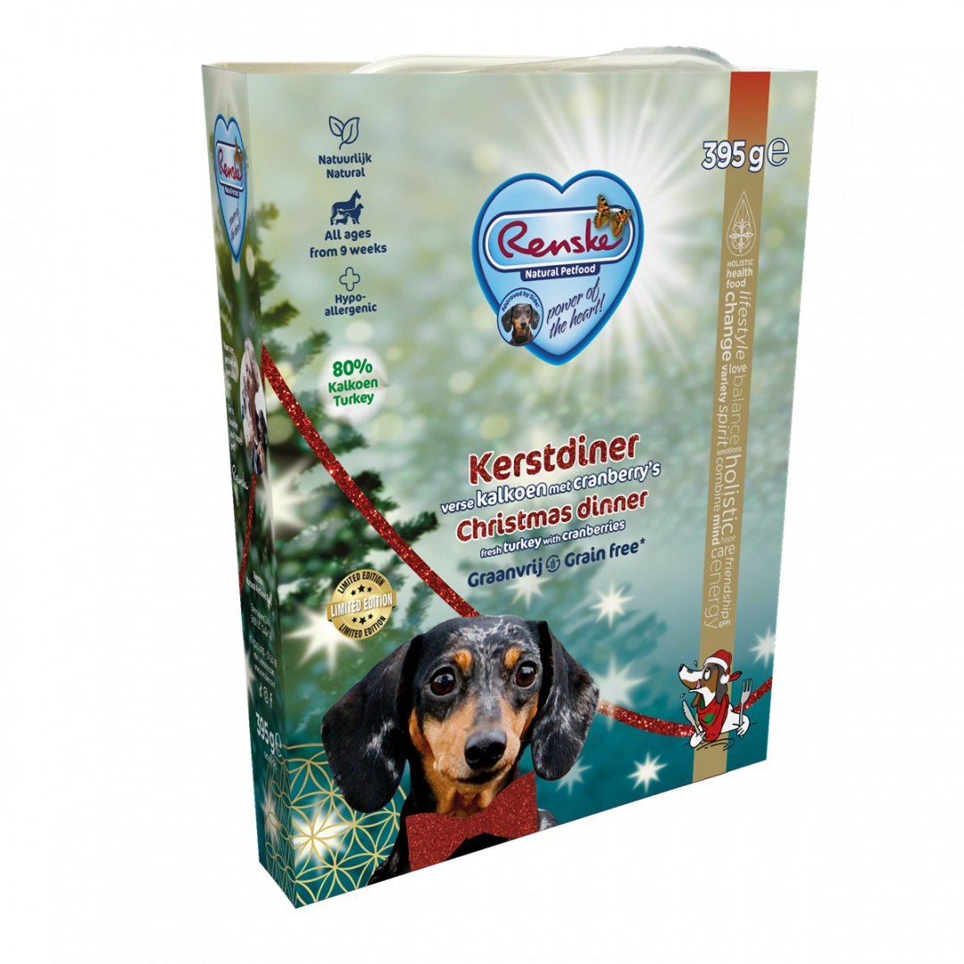 Renske Dog CHRISTMAS DINNER - świeży indyk bez zbóż dla psów (395 g)