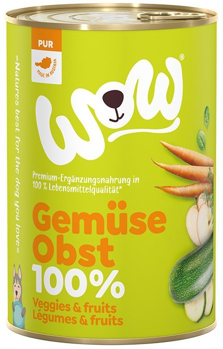 WOW Gemüse Obst - warzywa i owoce karma warzywna dla psa (400g)