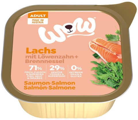 WOW Lachs - łosoś z mniszkiem lekarskim i pokrzywą (150g)