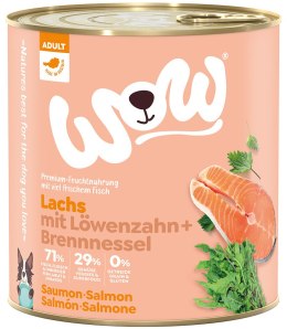 WOW Lachs - łosoś z mniszkiem lekarskim i pokrzywą (800g)