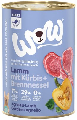 WOW Lamm mit Kürbis - jagnięcina z dynią i pokrzywą (400g)