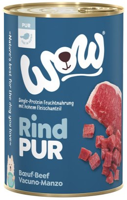 WOW Rind Pur - czysta wołowina karma monobiałkowa dla psa (400g)