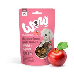WOW Superfood Soft Cubes Wild - dziczyzna z jabłkiem miękkie przysmaki dla psa (150g)