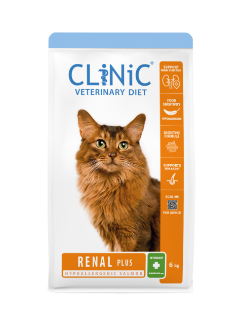 CLiNiC Veterinary Diet Cat Renal Plus Salmon 6kg - sucha karma weterynaryjna dla kotów