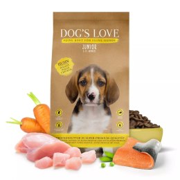 DOG'S LOVE Junior Huhn - kurczak z batatami i marchewką dla szczeniąt (2kg)