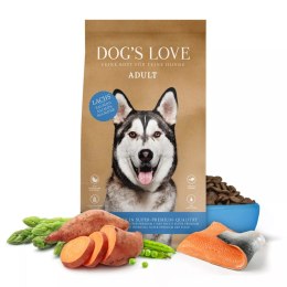 DOG'S LOVE Lachs - łosoś z batatami i spiruliną (12 kg)