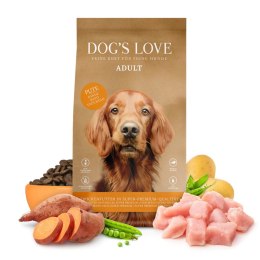 DOG'S LOVE Pute - indyk z batatami i cukinią (12kg)