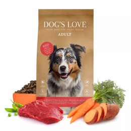 DOG'S LOVE Rind - wołowina z batatami i buraczkami (12 kg)