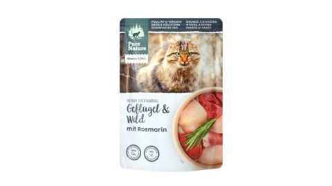 PURE NATURE CAT Senior Geflügel Wild - drób z dziczyzną i rozmarynem dla kota seniora (85g)