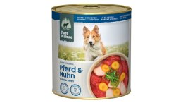 PURE NATURE DOG Pferd Huhn - konina i kurczak z marchewką i algami dla dorosłych psów (800g)