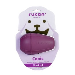 RUCAN CONIC Big Purple - L, badzo twarda, fioletowa zabawka na przysmaki dla psa