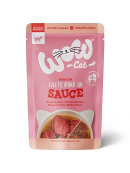 WOW CAT Rind in sauce - kawałki wołowiny w sosie (85g)