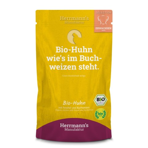 HERRMANN'S MANUFAKTUR Selection Dog Bio Huhn - bio kurczak z koprem włoskim (150g)