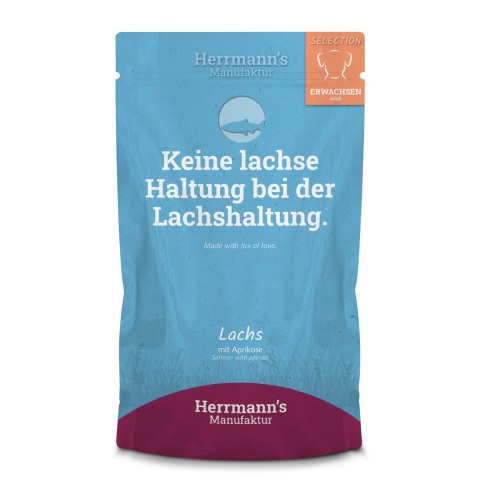 HERRMANN'S MANUFAKTUR Selection Dog Lachs - łosoś z morelami (150g)