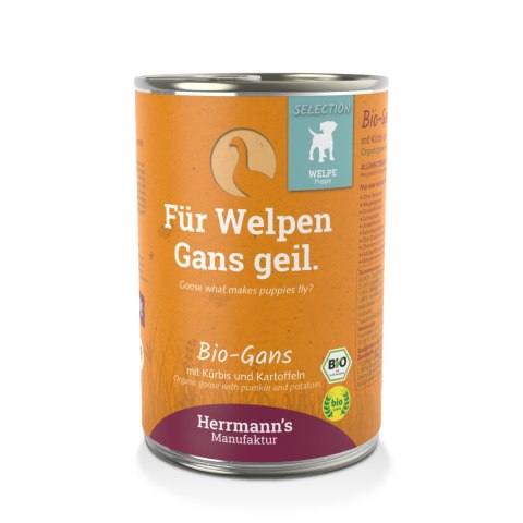 HERRMANN'S Selection Puppy Bio Gans - bio gęsina dla szczeniąt (400g)