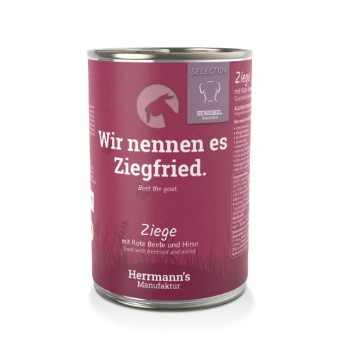 HERRMANN'S Selection Sensitive Dog Ziege - kozina z burakiem (400g)