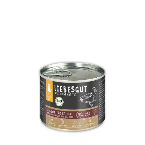 LIEBESGUT CAT Bio Ente - ekologiczna kaczka z ekologiczną botwinką (200g)