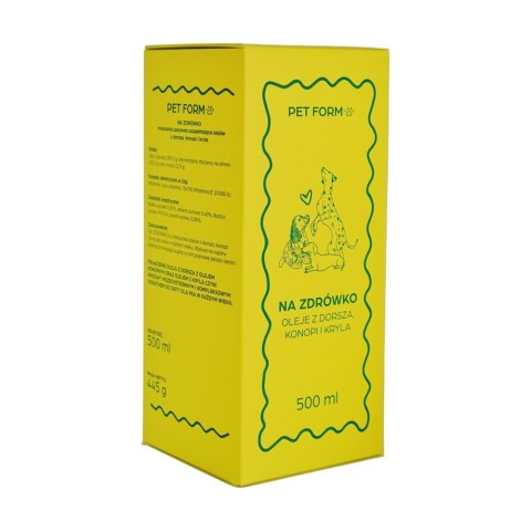 PET FORM LABS Olej na zdrówko 1+1 gratis (2x500ml)